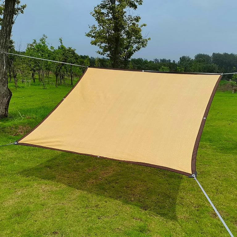 SDJMa 78.74x78.74in Rectangle Sun Shade Sail Canopy with Fixed