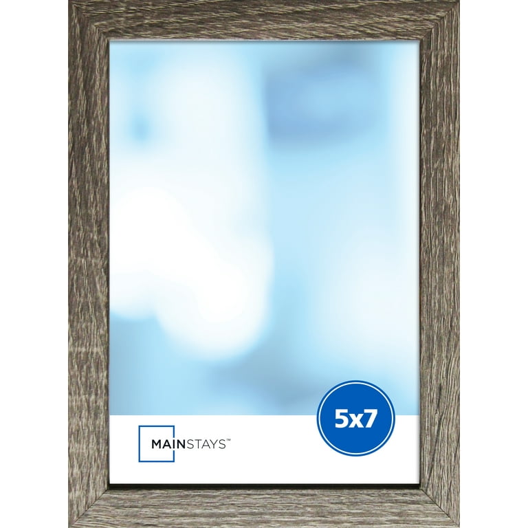Metronic 5x7 Picture Frames Set of 6 - Distressed White Farmhouse Rustic Photo Frames, Large Wall Frame Set, Size: 5 x 7