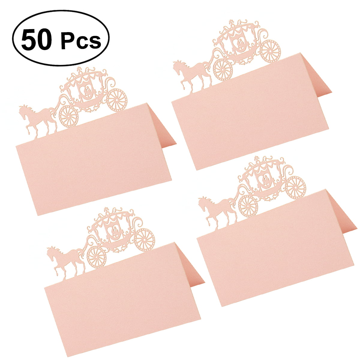 Pack of 25 Half-Fold Reception Place Card Wedding Banquet and Special Events A20 Table Place Card Birthday Bridal & Baby Shower Perfect for Christmas Party Christmas Themed Tent Style Cards