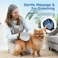 thumbnail image 5 of Pawaboo 2 Pack Pet Hair Removal Gloves, Dual-Side Electrostatic Hair Removal & Silicone Fur Brush for Dogs and Cats, Reusable Five-Finger Pet Fur Grooming Glove for Couch Carpet Clothes, Blue & Gray, 5 of 7