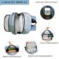 thumbnail image 3 of FORMRS Unisex School Backpack 17" Student Travel Bag with Laptop Compartment, Blue Sky and River, 3 of 7