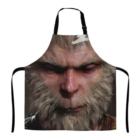 

Black Myth Wukong Apron for Men Women Baking Gardening Sewing BBQ Waterproof Cute Gifts