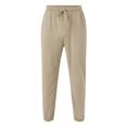 thumbnail image 4 of Vedolay Mens Sweatpants with Pockets Stretch Skinny Extreme Comfort Slim Fit Casual Trousers Pants Khaki,S, 4 of 5