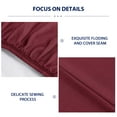 thumbnail image 6 of Subrtex Bed Sheets Wrinkle Resistant Premium Microfiber Deep Pocket Fitted Sheet, Wine, King, 6 of 7
