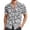 Grey, variant on European Beach Men Comfortable Loose Sports Foreign Trade Business Casual Collar Button Open Shirt Short Sleeve Shirt Anime Tee Shirts Men