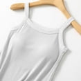 thumbnail image 7 of Camisole Tops for Women Built in Bra Adjustable Spaghetti Strap Workout Yoga Shirts Basic Tank Tops Layer Padded Bra, 7 of 7