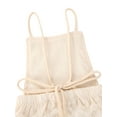 thumbnail image 5 of Qiylii Baby Girls Lace Romper, Sleeveless Strap Embroidery Backless Jumpsuit, 5 of 5