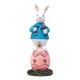 thumbnail image 1 of Conejo Lindo de Pascua Y Decoraciones de Huevos - Figuras de Conejos de Vacaciones de Primavera con Huevos Coloridos, 1 of 6