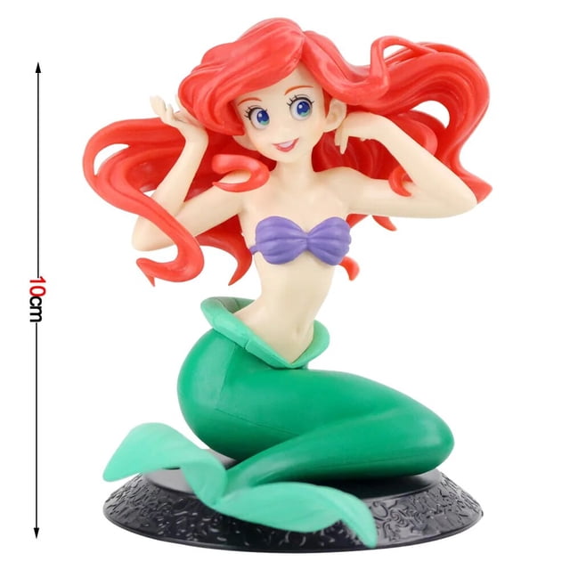 Miniso 5 estilos de dibujos animados Q Posket sirena princesa Sirenita Super Premium figura PVC modelo coleccionando juguetes regalo para niñas