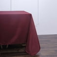 thumbnail image 3 of Efavormart 90" Square Polyester Table Overlay for Wedding Kitchen Dining Events - Burgundy, 3 of 11