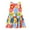 Multicolor, variant on VERUGU Girls Dresses Toddler Kids Baby Girls Fashion Cute Sleeveless Sweet Print Ruffle Dress