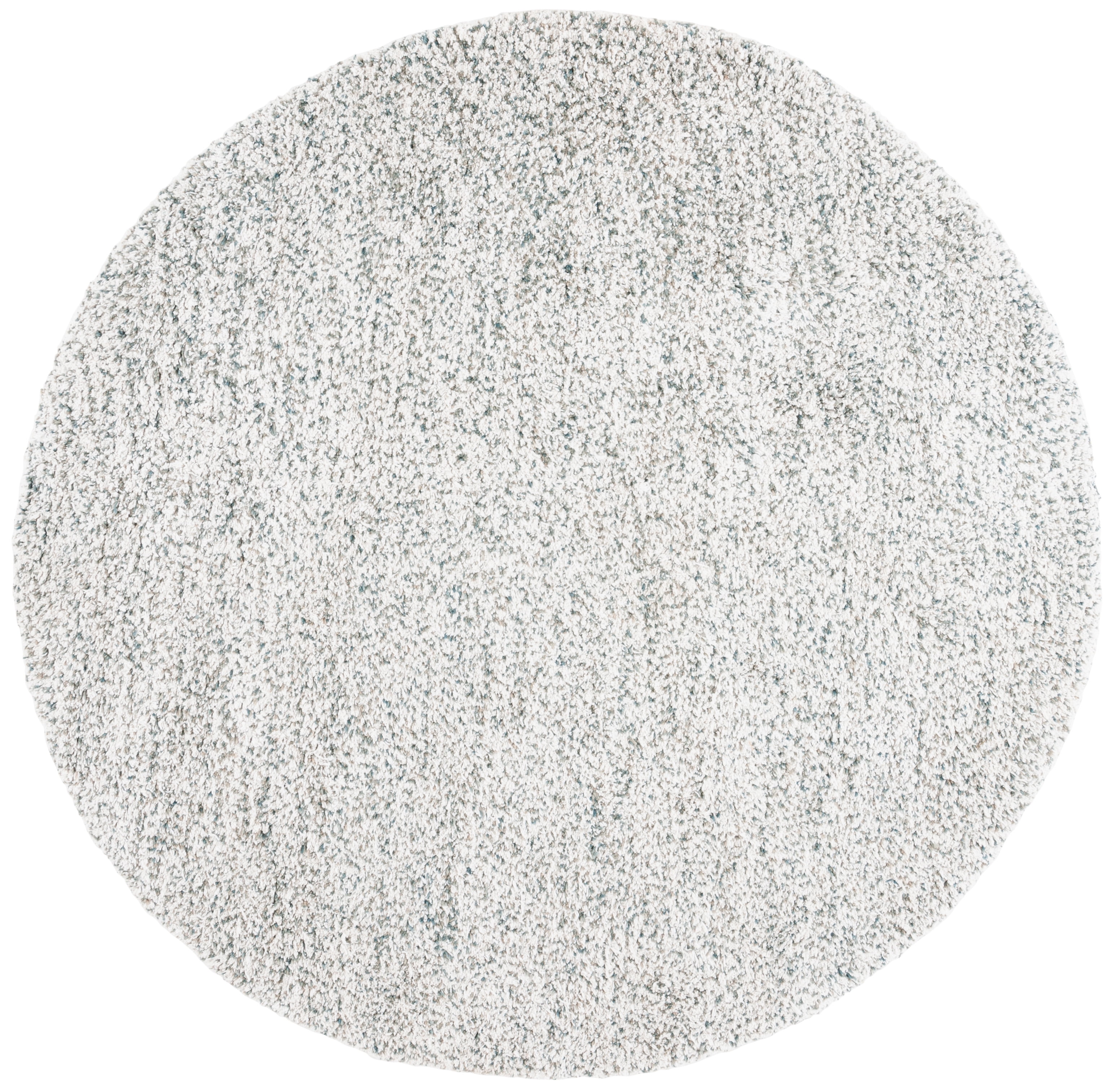 SAFAVIEH Berber Deena Distressed Area Rug, Ivory/Sage, 6' x 6' Round