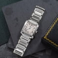 thumbnail image 4 of Pre-Owned Cartier Tank Française 28MM W51002Q3 Silver Roman Dial Stainless Steel Bracelet, 4 of 7