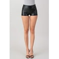 thumbnail image 2 of Women's Metallic PU Leather Shorts, 2 of 6
