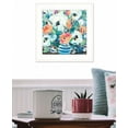 thumbnail image 2 of HomeRoots 15 x 15 x 1 in. Fancy Florals 1-2 White Framed Print Wall Art, 2 of 3