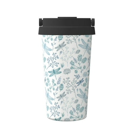 

Junzan Dragonfly for Stainless Steel Vacuum Insulated Tumbler - Reusable Insulated Cold Brew Iced Coffee Cup Thermos -Gifts for Women Men Him Her