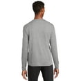 thumbnail image 2 of Sport-Tek Men's PosiCharge RacerMesh Long Sleeve Tee. ST340LS, Grey Heather, 3XL, 2 of 3