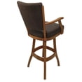 thumbnail image 2 of Classic Counter 26" Solid Wood Bar Stool - NW Whiskey Brown Fabric - Honey, 2 of 2