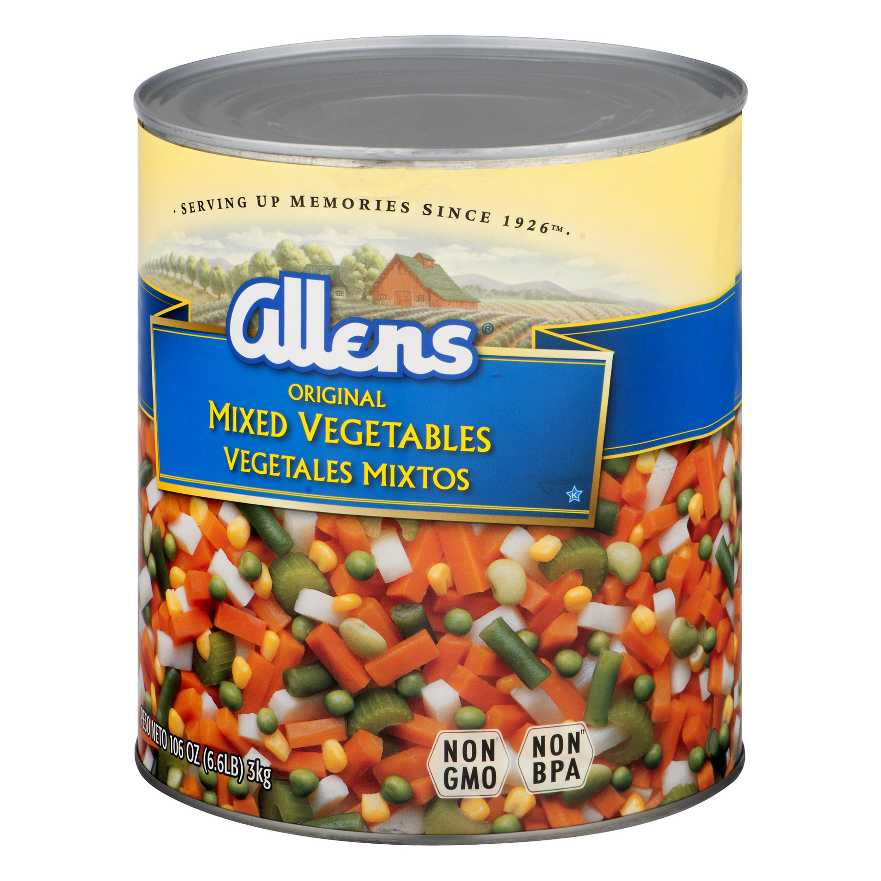 Allens Mixed Vegetables, Canned Vegetables, 106 oz