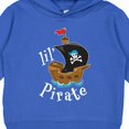 thumbnail image 3 of Inktastic Lil' Pirate Pirate Ship, Blue Bandana Toddler Hoodie, 3 of 4