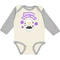 thumbnail image 3 of Inktastic Jesus Loves Me Cute Lamb and Flowers Boys or Girls Long Sleeve Baby Bodysuit, 3 of 5