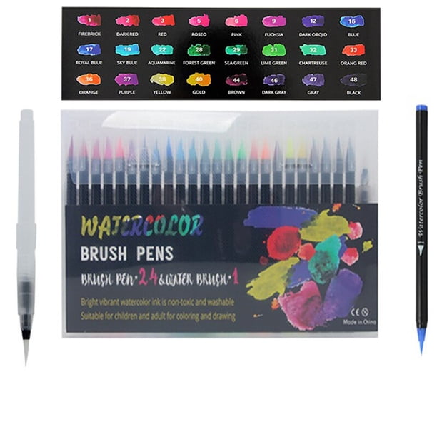 Rotuladores de arte para dibujar, dibujar, colorear, libros, caligrafía, Manga, material escolar, papelería, 48 colores