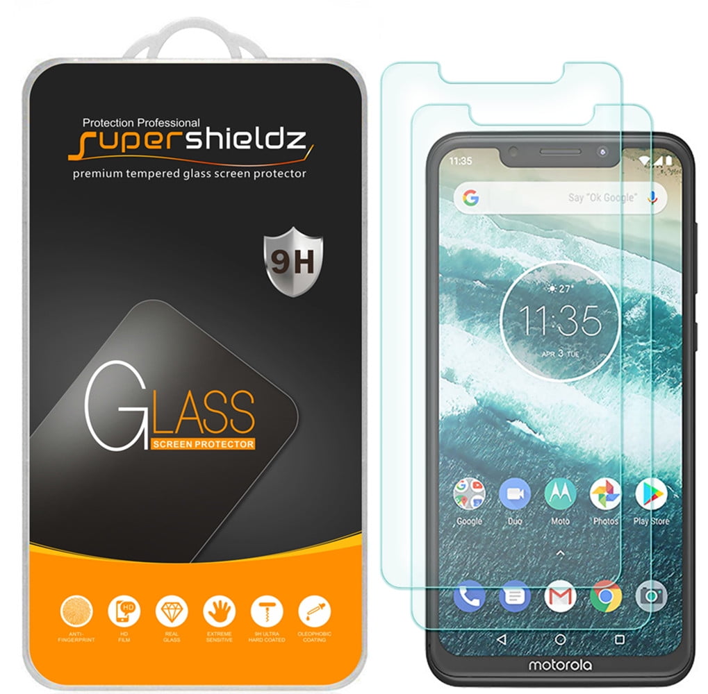 [2-Pack] Supershieldz for Motorola One/ moto one Tempered Glass Screen Protector, Anti-Scratch, Anti-Fingerprint, Bubble Free