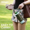 thumbnail image 4 of Sidagar 18 oz Green Plaid Ceramic Lined Stainless Steel Insulated Tumbler with Straw, 4 of 10