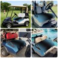 thumbnail image 6 of Golf Cart Seat Covers for 2 Seater, Blue Black Ombre Soft Microfiber Cart Seat Towel Blanket, Modern Gradient Abstract Art Absorbent Breathable Non Slip Bench Seats Protector for Golf Course 51"x31", 6 of 9
