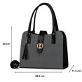 thumbnail image 3 of Bolso Cuadri De Mujer FANA Isadora Color CuadriBlanco 2 Original El Mejor Regalo, M4019!!, 3 of 3