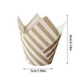 thumbnail image 3 of HAOMONZEN 100Pcs Baking Paper Cups Cupcake Liners Baking Cups Parchment Paper Square Non Stick for Medium Large Cupcakes Cake Birthday Deals Today 2024, 3 of 3