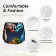 thumbnail image 6 of Lsque Playful Colorful Dragons Flowers Printed Women's Running Shorts with Liner Pockets,Elastic Quick Dry Workout Athletic Gym Yoga Shorts,Womens High Waist Shorts-X-Large, 6 of 9