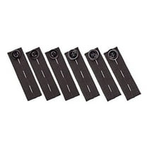Elastic Waist Extenders (6 Pack), Adjustable Waistband Expanders for Men and Women, Jeans Pants Button Extender Set by Johnson & Smith (Black)