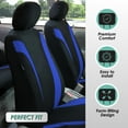 thumbnail image 3 of FH Group Cosmopolitan Flat Cloth Car Seat Covers Fit For Car Truck SUV Van - Full Set, 3 of 8