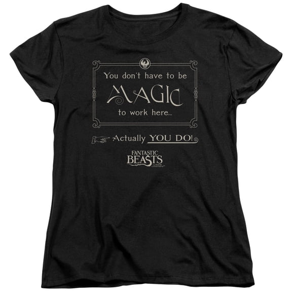 Fantastic Beasts - Magic To Work Here - Women's Short Sleeve Shirt - XX-Large