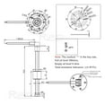 thumbnail image 3 of Marine Boat Fuel Sender Unit Car Fuel Level Gauge Flow Sensor Liquid Fit For 0~190 Ohm 240-33ohm Fuel Guages, 3 of 6