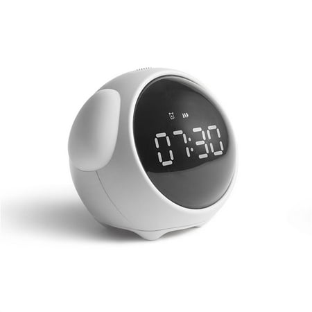 

Tangnade Facial Expression Alarm Clock Creative Voice Controlled Night Light USB Charging