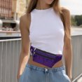 thumbnail image 4 of WLOELOEW Sac Banane de Sport Violet pour Hommes et Femmes Course en Plein Air Léger Résistant à l'Usure Toile Sac Personnalisé Violet, 4 of 7