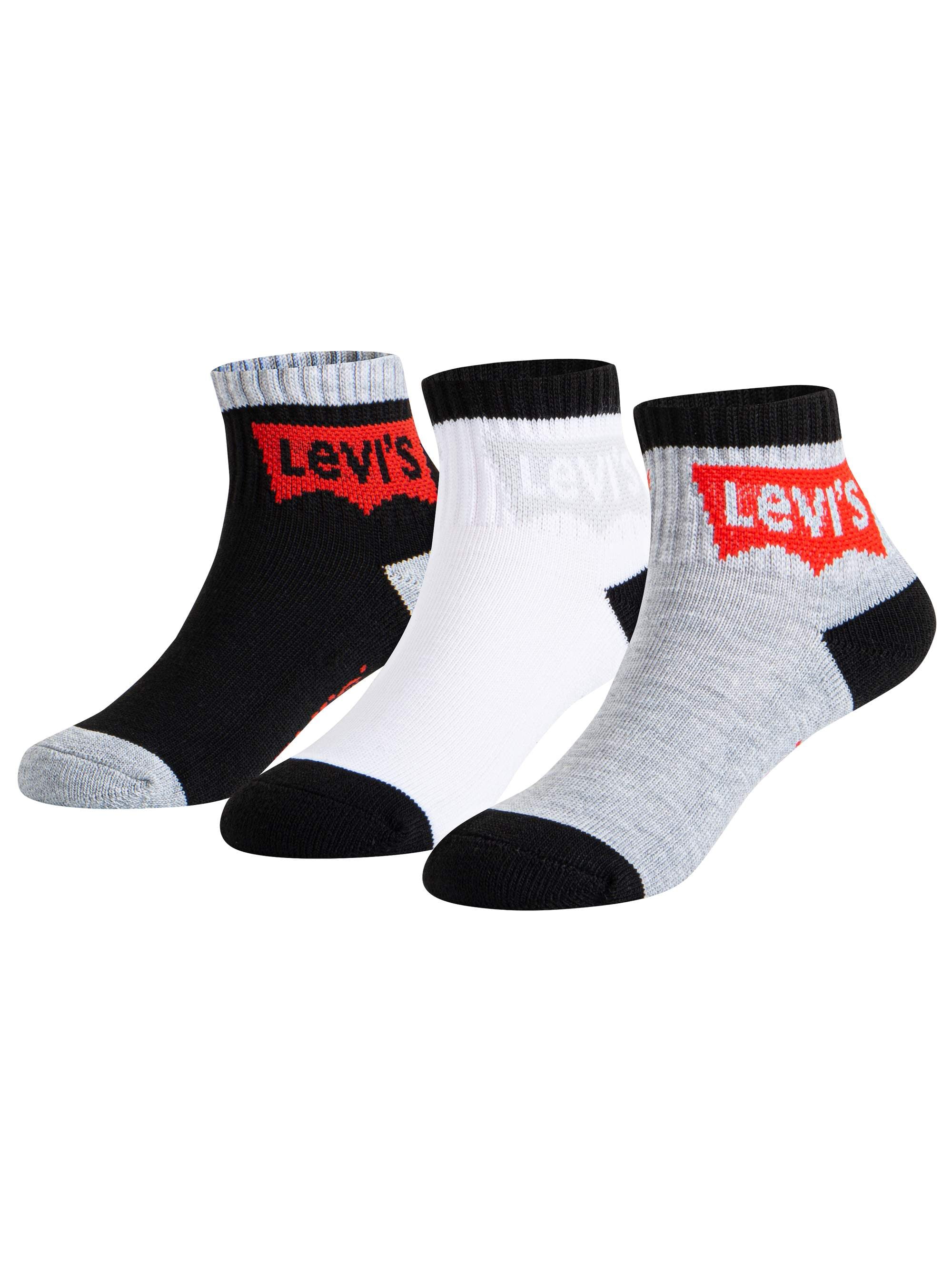Levi's Levi's® Boys Socks, 3 Pack Assorted Logo Socks Sizes S L
