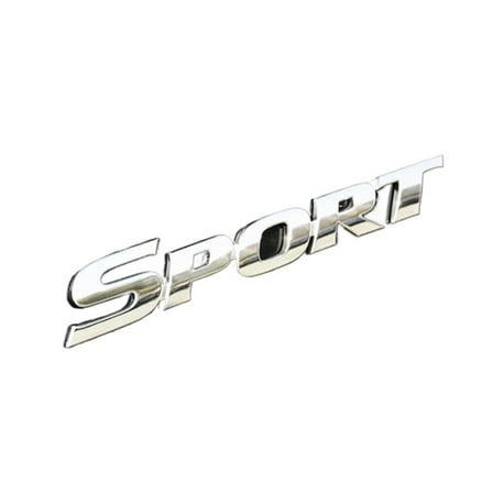 3D ABS  Plastic Chrome Logo Car Sticker SPORT Emblem Badge Decal Auto Accessories  Styling
