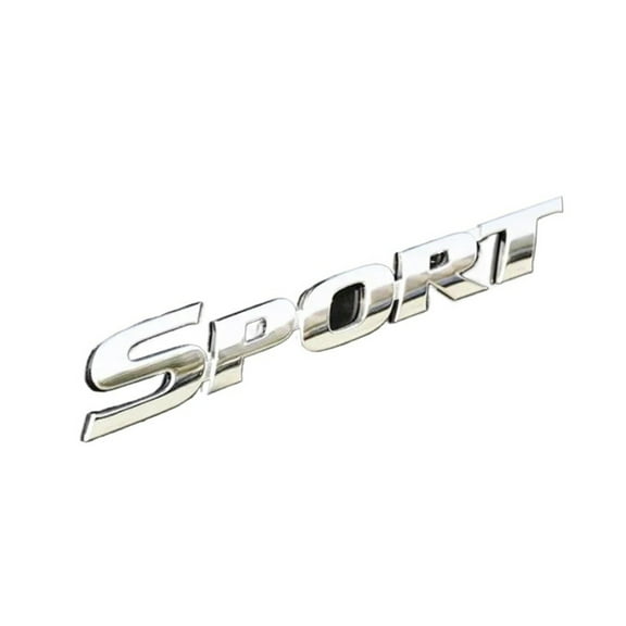 3D ABS Plastic Chrome Logo Car Sticker SPORT Emblem Badge Decal Auto Accessories Styling