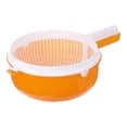 thumbnail image 4 of Accesorio de cesta de drenaje, contenedor multifuncional, utensilios de cocina, resistente, para lavar frutas en el refrigerador, cuenco para escurrir Naranja, 4 of 6