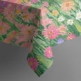 thumbnail image 5 of Pioneer Flower Floral Print Pattern Square Tablecloth,Waterproof Square Table Cover,Wipeable Spillproof Washable Table Cover for Home Kitchen Party Decor 52"x52"(132x132cm), 5 of 6