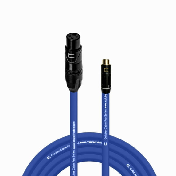 Coluber Cable Unbalanced XLR Female Cable to RCA Female Pro Audio Connector