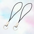 thumbnail image 3 of MasteelfCA 100Pcs Simple Fashion Cell Phone Lanyard Men And Women General Short Wrist Rope Digital Camera Self Timer Lever Short Lanyard (Black), 3 of 9
