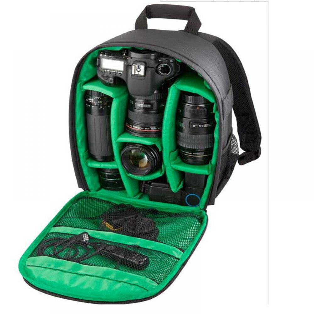 Wisremt Multi-Functional Outdoor Waterproof Shockproof Storage Bag Travel Backpack for Canon for Sony for Nikon DSLR Digital Camera - image 1 of 1