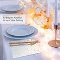 thumbnail image 4 of 100 Pack Gold & White Disposable Napkins, 7.5 x 4.25 Inch, 3-Ply Paper Napkins for Party, Wedding, or Everyday Use, 4 of 4