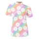 thumbnail image 5 of Mujeres Verano Cuello Redondo Manga Corta Estampado Sin Tirantes Camiseta Tops Blusas Pompotops  hfajkhk129233, 5 of 5