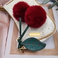 thumbnail image 2 of Cherry Bag Charms,Cute Purse Keychain,Key Chains Women Cute,Car keyrings leather handbags,Valentines Day Gifts, 2 of 13