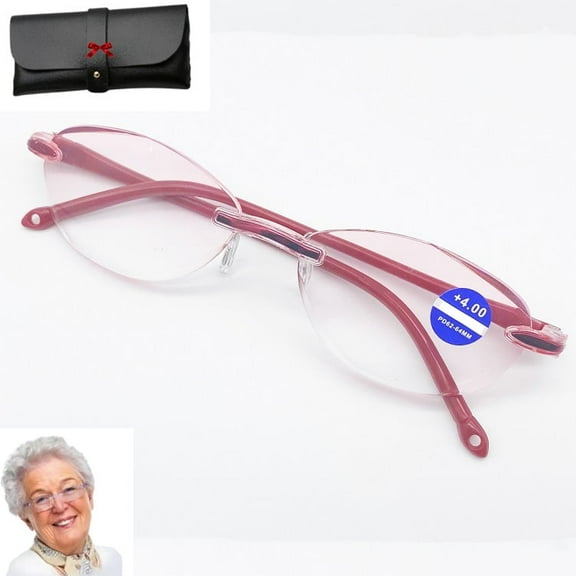 Invisposture Glasses, Kloiadka Reading Glasses, Anti-Blue Reading Glasses, Auto Adjusting Glasses for Women Men(C*1pcs)